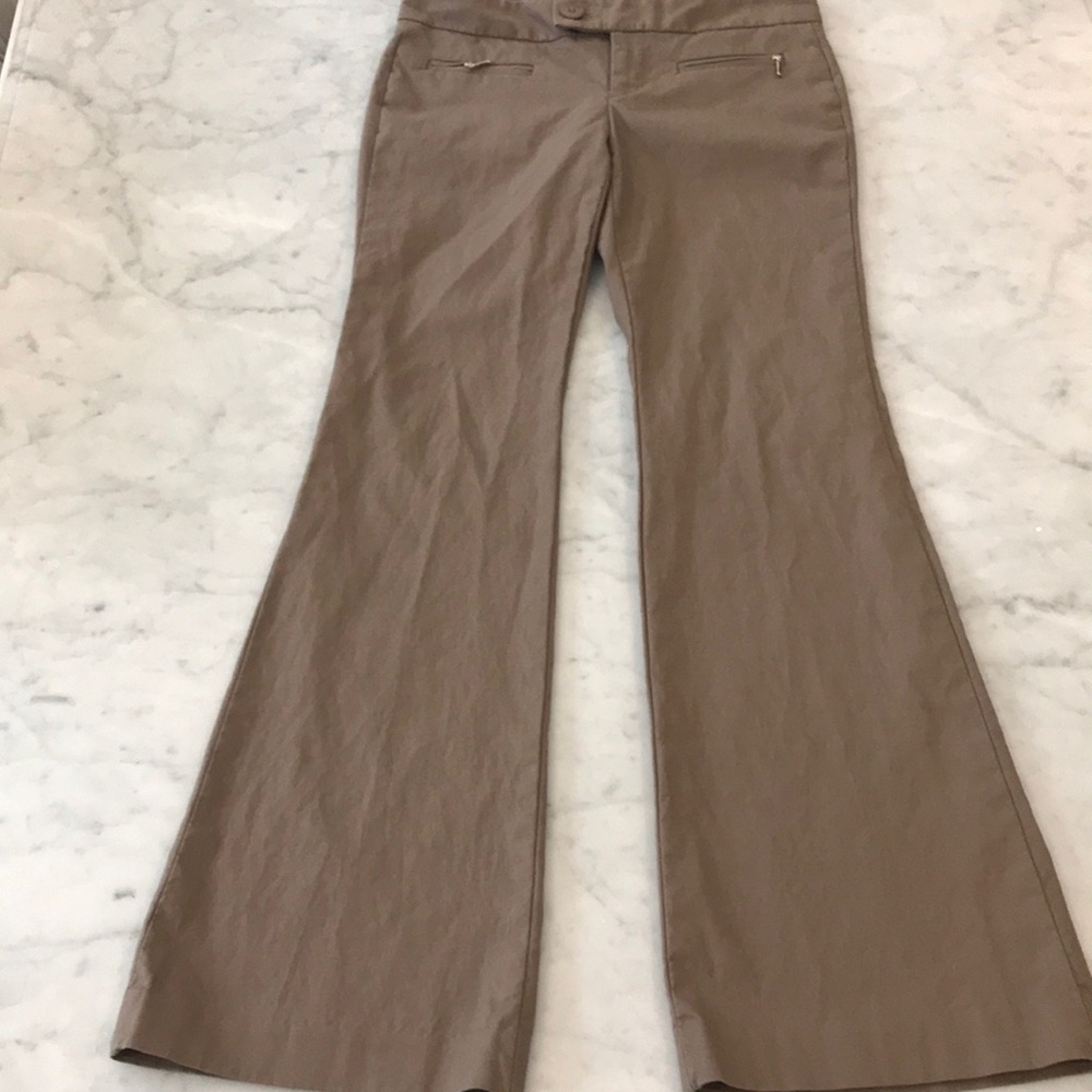 Calvin Klein Brown Tan Flare Pants size 0